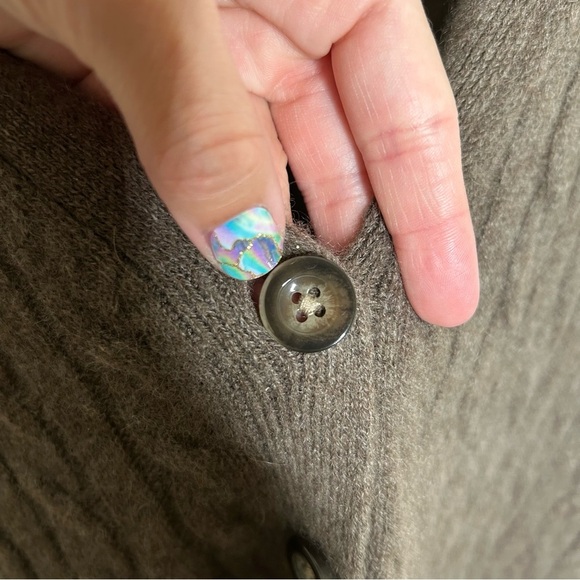 Reformation Giusta Oversized Cashmere Cardigan sweater brown small - Picture 3 of 10